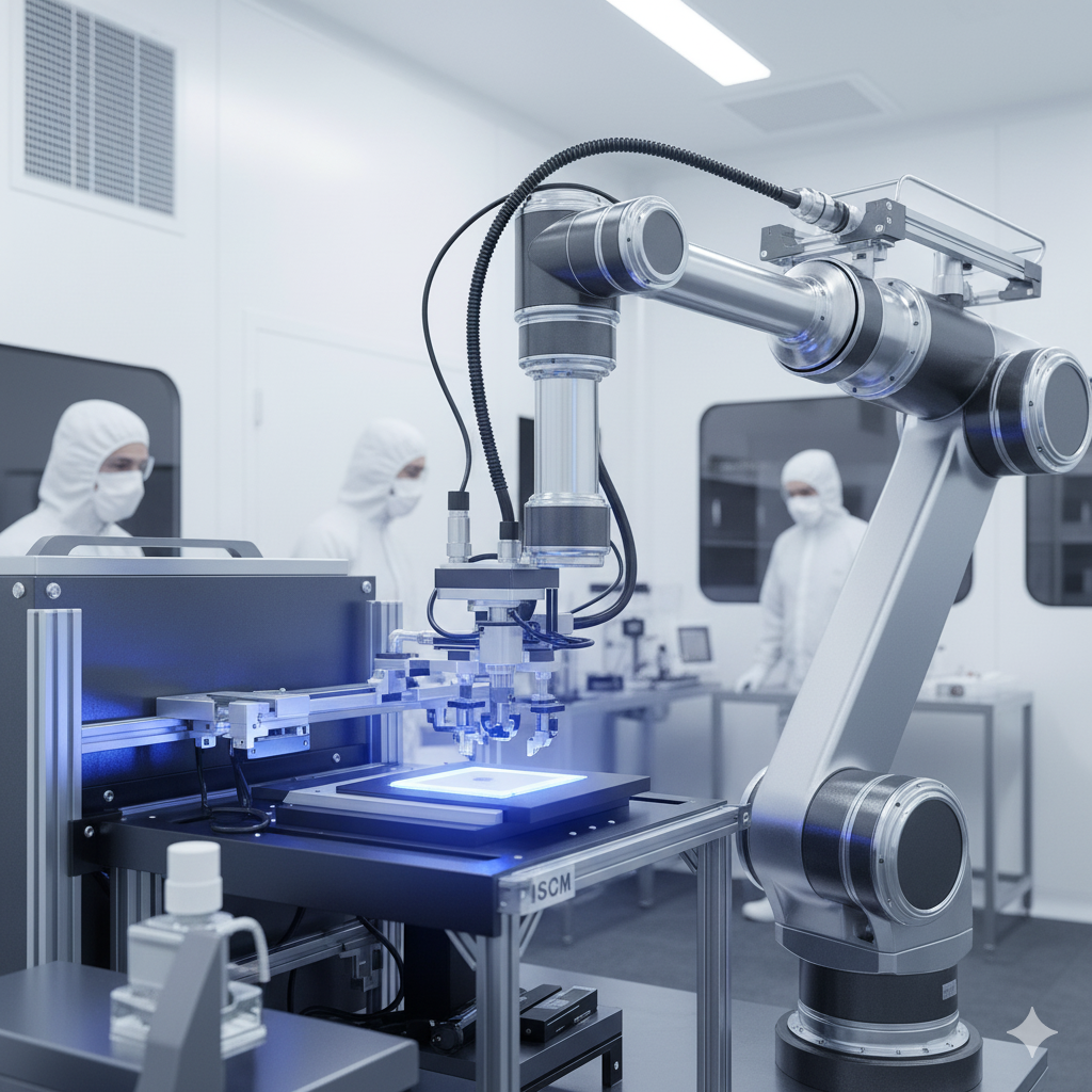 전자칠판 생산 라인 이미지